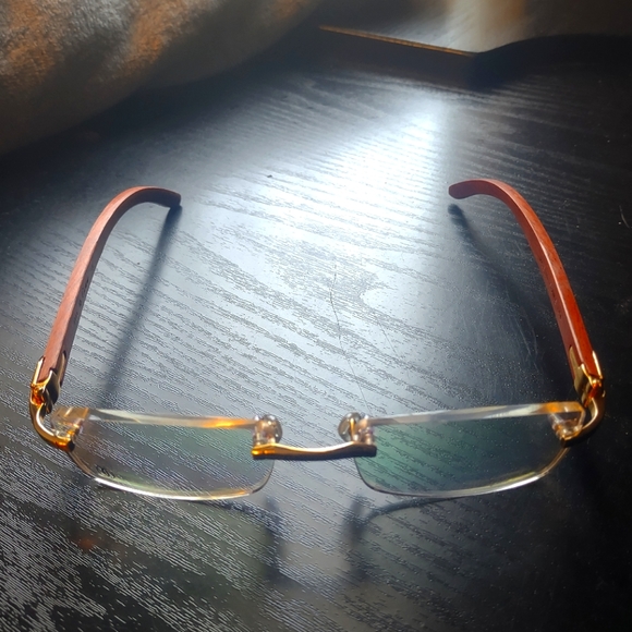 Cartier Other - Cartier Bubynga Wood Buffalo Clear Eyeglasses